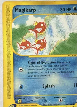 Magikarp 75/144 Skyridge Regular Moderately Played Pokemon Tcg - Image 5