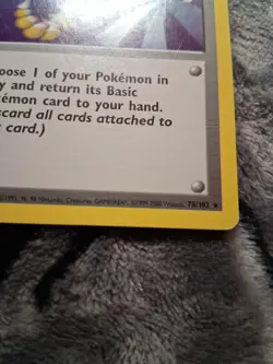 Pokemon TCG Scoop Up Base Set 78/102 Regular 1999-2000 Wizards Base Set... - Image 2