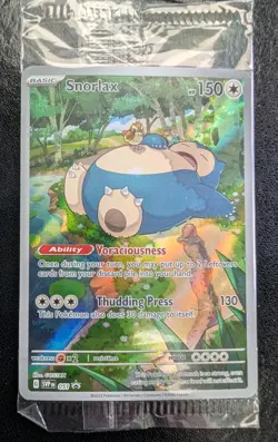 Pokemon Snorlax 051 151 Scarlet & Violet Promo Sealed NM - Image 1