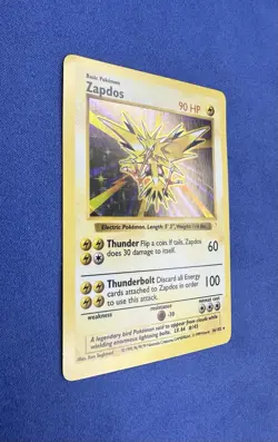 ⚡ZAPDOS SHADOWLESS HOLO - 16/102 WotC Pokemon TCG 1999 Base set - Image 2