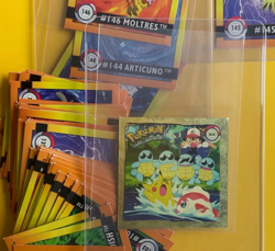 PIKACHU SQUIRTLE ASH 1999 POKEMON ARTBOX SERIES 1 Rare Gold Foil ANIME STICKER - Image 2