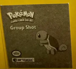 PIKACHU SQUIRTLE ASH 1999 POKEMON ARTBOX SERIES 1 Rare Gold Foil ANIME STICKER - Image 3