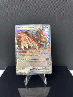 Pokemon Scarlet Violet Bloodmoon Ursaluna EX 177 Black Star Promo - Image 1