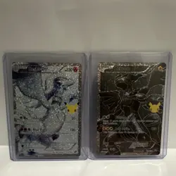 Pokemon TCG Celebrations Full Art Holo Reshiram 113/114 & Zekrom 114/114 Lot - Image 1
