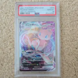 2022 POKEMON JPN SWORD & SHIELD VSTAR UNIVERSE #054 FULL ART/MEW VMAX PSA 10 - Image 1