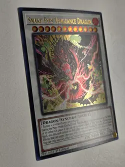 Snake-Eyes Vengeance Dragon ALIN-EN040 Ultra Rare Yugioh 1st Edition Mint - Image 2