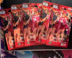 ONE PIECE EXTRA BOOSTER HEROINES EDITION EB-03. Sleeved booster packs X5 - Image 1