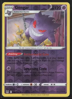 GENGAR 066/196 HOLO RARE LOST ORIGIN POKEMON REVERSE HOLO NM/M - Image 1