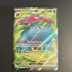 Pokemon TCG Venusaur ex 182/165 Sv: Scarlet & Violet 151 Holo 340 HP - Image 1