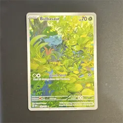 Pokemon TCG Bulbasaur Scarlet & Violet 151 Illustration Rare Full Art 166/165 H… - Image 1
