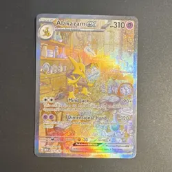 Pokemon TCG Alakazam ex Scarlet & Violet 151 Illustration Rare Holo 201/165 310… - Image 1