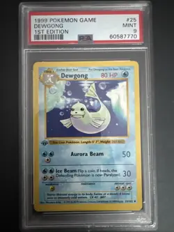 1999 Pokemon Game Dewgong 1st Edition Mint 9 - Image 1