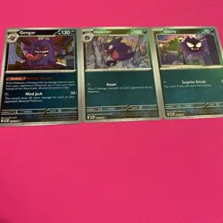 Gastly 048 Haunter 049 Gengar 050/088 Reverse Holo Pokemon TCG: Perfect Order - Image 1