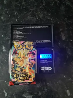 Pokemon TCG Ascended Heroes Heavy 22.82g Sealed Booster Pack - Image 1