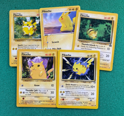 Pokemon TCG Lot Of Five PIKACHU 1999-2003 - Image 1