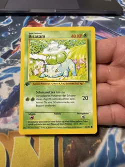 Biasam Bulbasaur - 44/102 1st Edition GERMAN Base Set Pokemon - Light Play - Image 2