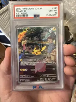 PSA 10 GEM MT 2023 Pokemon JPN Pikachu 173/165 AR - Image 1