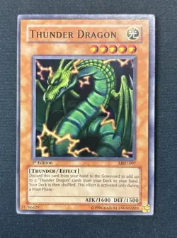 (A) Thunder Dragon MRD-097 - YuGiOh! Metal Raiders 1st Edition See Description - Image 1