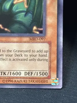 (A) Thunder Dragon MRD-097 - YuGiOh! Metal Raiders 1st Edition See Description - Image 3