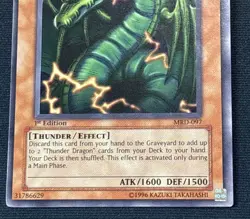 (A) Thunder Dragon MRD-097 - YuGiOh! Metal Raiders 1st Edition See Description - Image 4