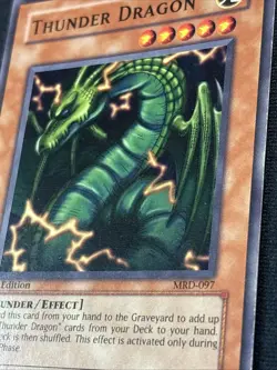 (B) Thunder Dragon MRD-097 - YuGiOh! Metal Raiders 1st Edition See Description - Image 2