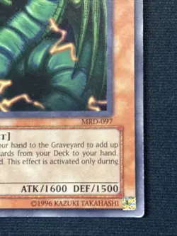 (B) Thunder Dragon MRD-097 - YuGiOh! Metal Raiders 1st Edition See Description - Image 3