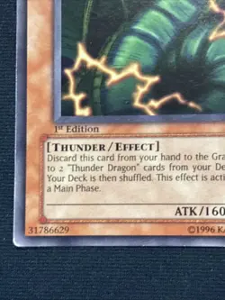 (B) Thunder Dragon MRD-097 - YuGiOh! Metal Raiders 1st Edition See Description - Image 4