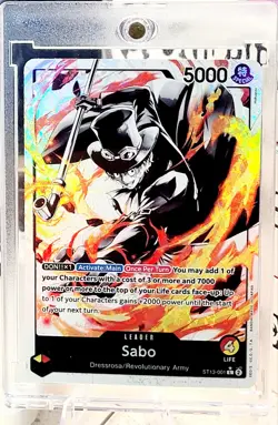 One Piece CCG Sabo Alternate Art Foil ST13-001 The Three Brothers - Image 3