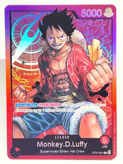Monkey.D.Luffy ST01-001 One Piece Starter Deck 1 Straw Hat Crew Foil - Image 1