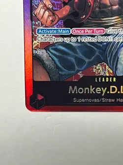 Monkey.D.Luffy ST01-001 One Piece Starter Deck 1 Straw Hat Crew Foil - Image 4