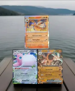 Pokemon TCG Scarlet And Violet 151 EX And Flareon Holo Bundle 3 Cards Rare - Image 1