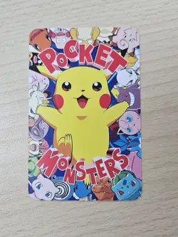 Rare MEW Pokemon Pocket Monsters DX 1995 Childrens Magazine Game Card #2 - Image 3