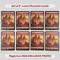[Set of 8] MTG Lotus Mountain Secret Lair Showdown Promo #34 - John Avon - NM - Image 1
