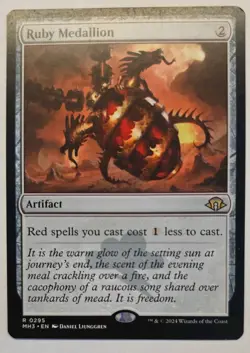 Ruby Medallion [MH3 - 295] - NM [Foil] TCG MTG - Image 1