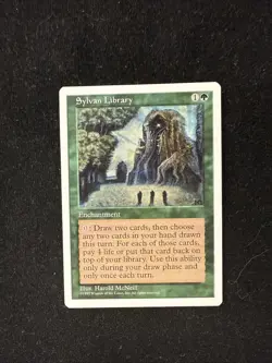 Sylvan Library 5th Edition NM – Magic The Gathering MTG Rare Card - Image 1