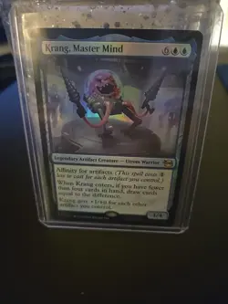 Krang, Master Mind - Foil R 0043 -MTG TMT Teenage Mutant Ninja Turtles - NM/MINT - Image 1