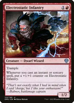 MTG Electrostatic Infantry ** Dominaria United ** English (NM) - Image 1