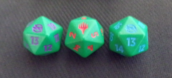 LOT OF 3 LEO RAPH DON TEENAGE MUTNT NINJA TURLES D20 DIE MAGIC MTG PRERELEASE - Image 3