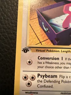 T1 Pokemon TCG Porygon 48/82 Team Rocket 1st Edition Vintage 2000 Near Mint NM - Image 2