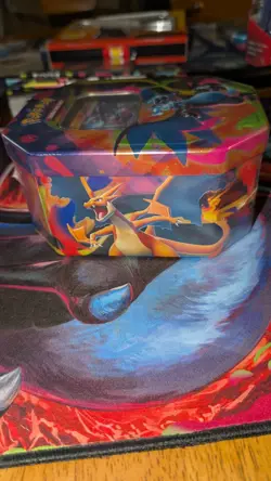 Mega Charizard X EX Tin Pokemon TCG Sealed Brand New. - Image 5