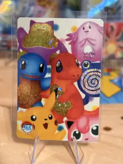 1999 Vintage Pocket Monsters Vending Prism - Snorlax, Chansey, Pikachu #368 - Image 1