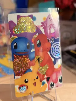 1999 Vintage Pocket Monsters Vending Prism - Snorlax, Chansey, Pikachu #368 - Image 3