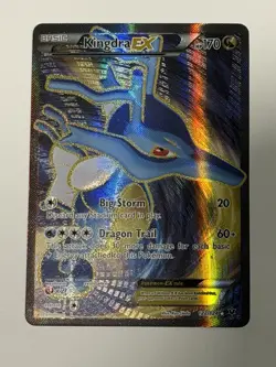 Pokemon TCG Kingdra EX 122/124 Full Art Ultra Rare Card 2016 Fates Collide - Image 1