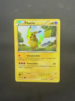 Pokemon TCG Pikachu Schwarz-Weiß 115/114 Holo Secret Rare Deutsch Near Mint - Image 1