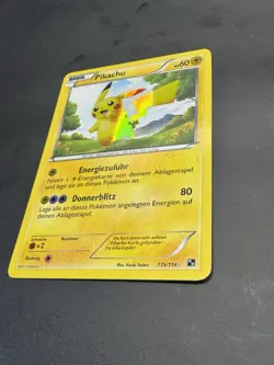 Pokemon TCG Pikachu Schwarz-Weiß 115/114 Holo Secret Rare Deutsch Near Mint - Image 3