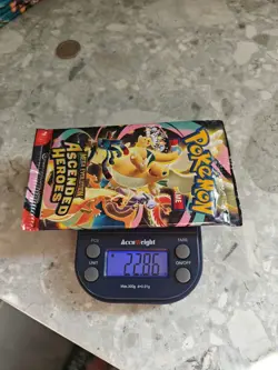 HEAVY! 22.86g Pokemon TCG Ascended Heroes Booster Pack (SEALED) god packU - Image 1