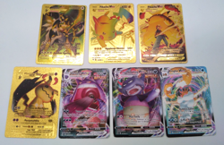 Job Lot of Fan Made 70 Pokemon V / VMAX / GX / EX Cards – Full Art Foil Holo - Image 3