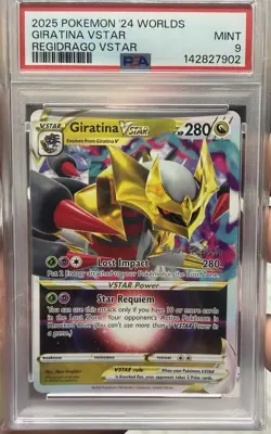 PSA 9 Giratina Vstar Pokemon 24' Worlds Regidrago Vstar - Image 1