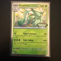 Serperior Perfect Order Prerelease Staff Promo 064 HOLO NM Stamped - Image 1