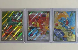 Pokemon TCG First Partner Illustration Collection Series 1 Kanto GEN 1 Starters - Image 1